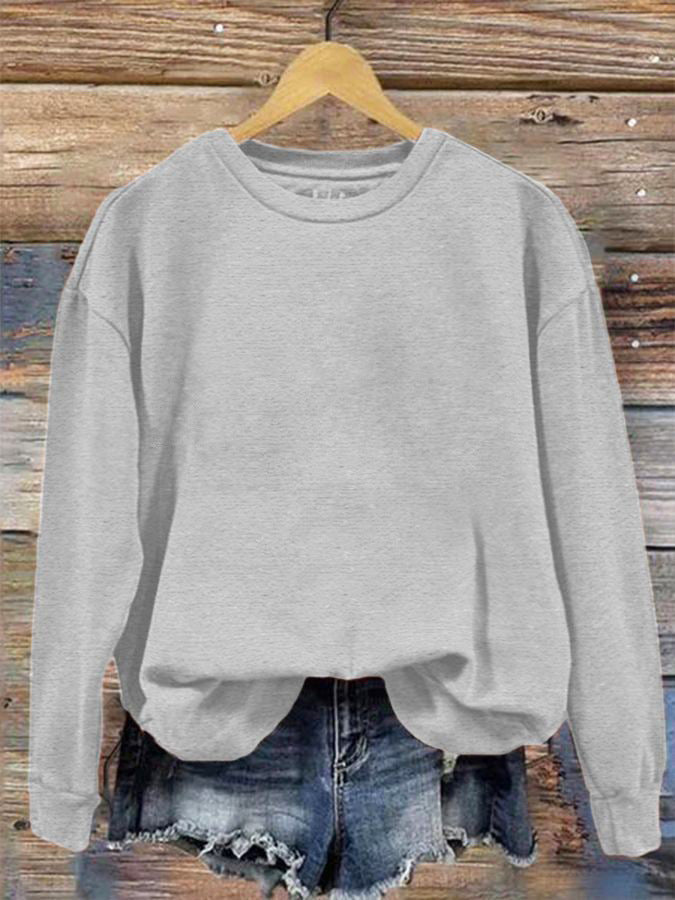 Round Neck One Piece Change Printing Sweaters