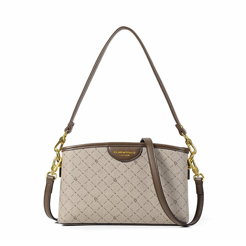 Women's Fashion Underarm Retro Printing Stylish Crossbody Bags