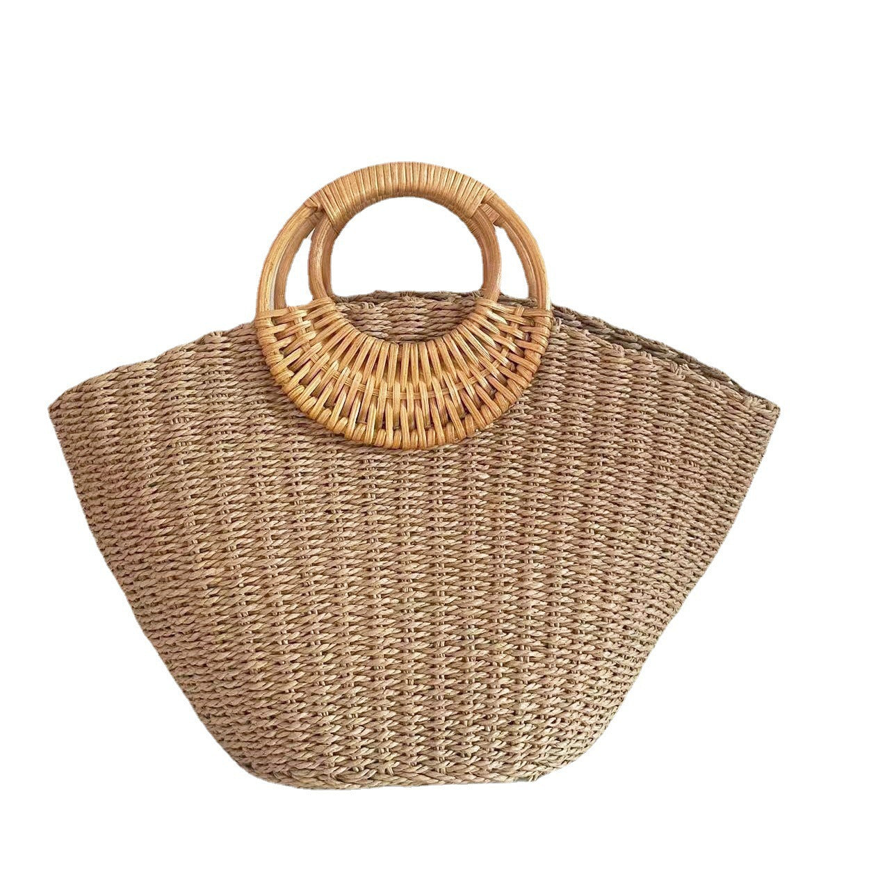 Women's Portable Fashion Leisure Woven Seaside Vacation Bags