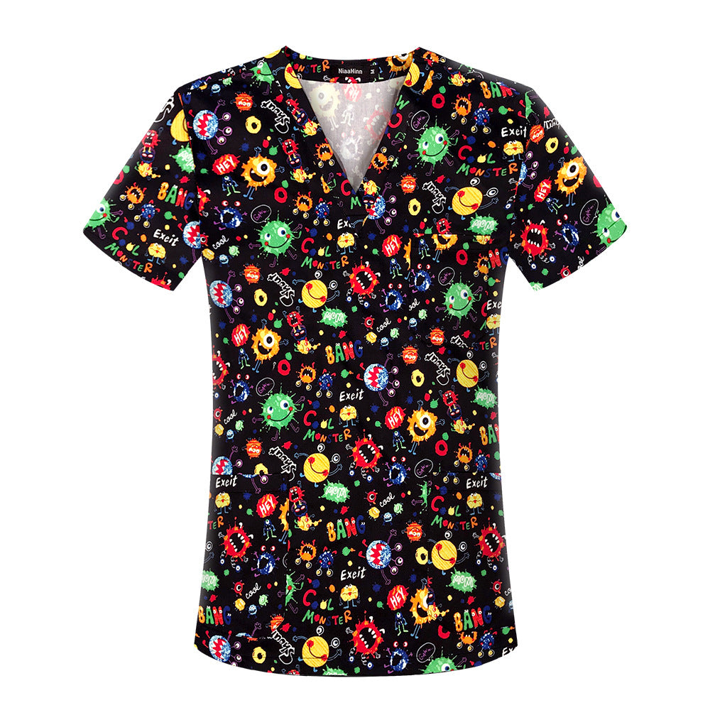 Women's & Men's & Hand Washing Clothes Brush T-shirt Uniform