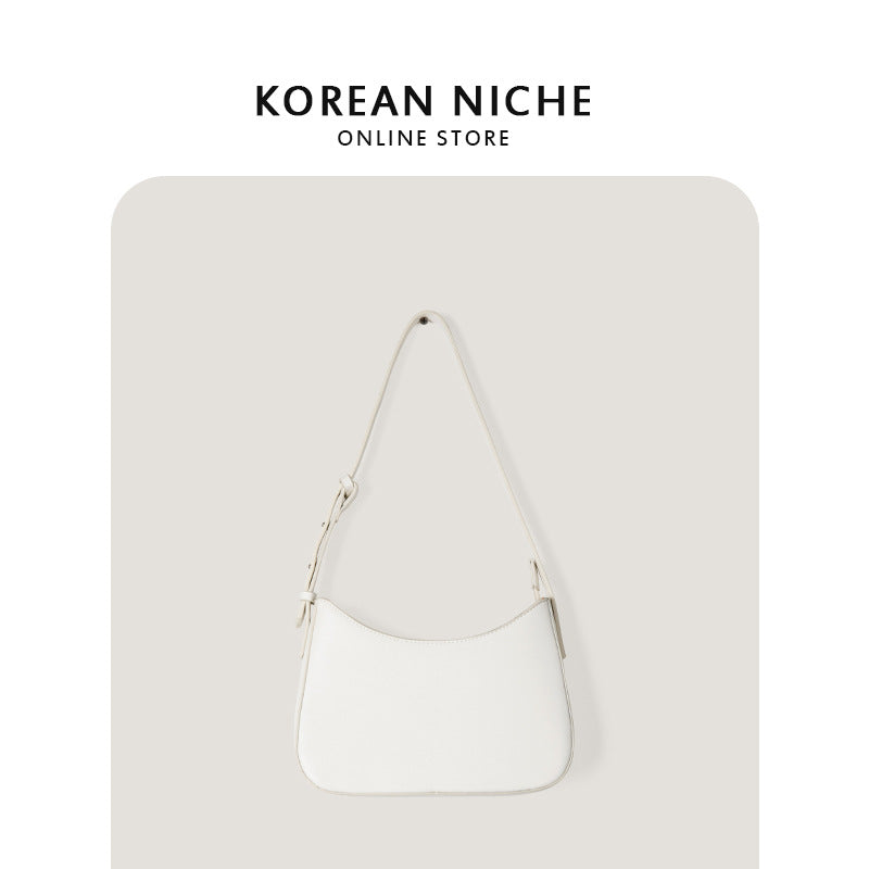 Women's Korean Niche Design Minimalist Texture Underarm Simple Handbags