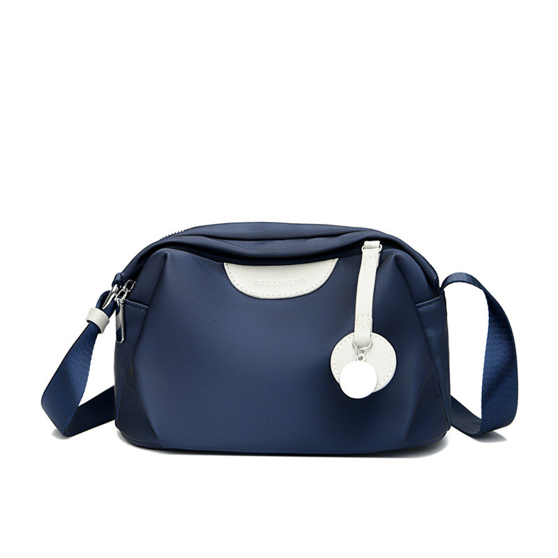 Women's Oxford Cloth Korean Style Versatile Solid Small Square Bags