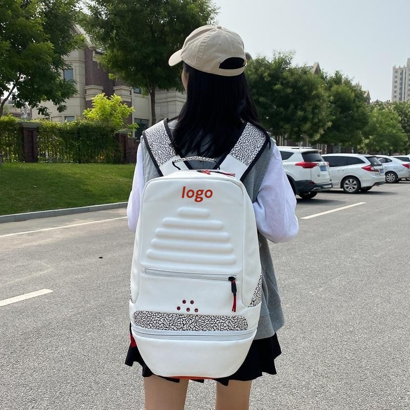 Women's & Men's & Trendy Cool Cement Burst Crack Basketball Backpacks