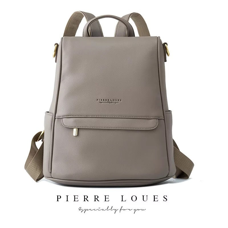 Women's Pierre Solid Color Korean Style Simple Backpacks
