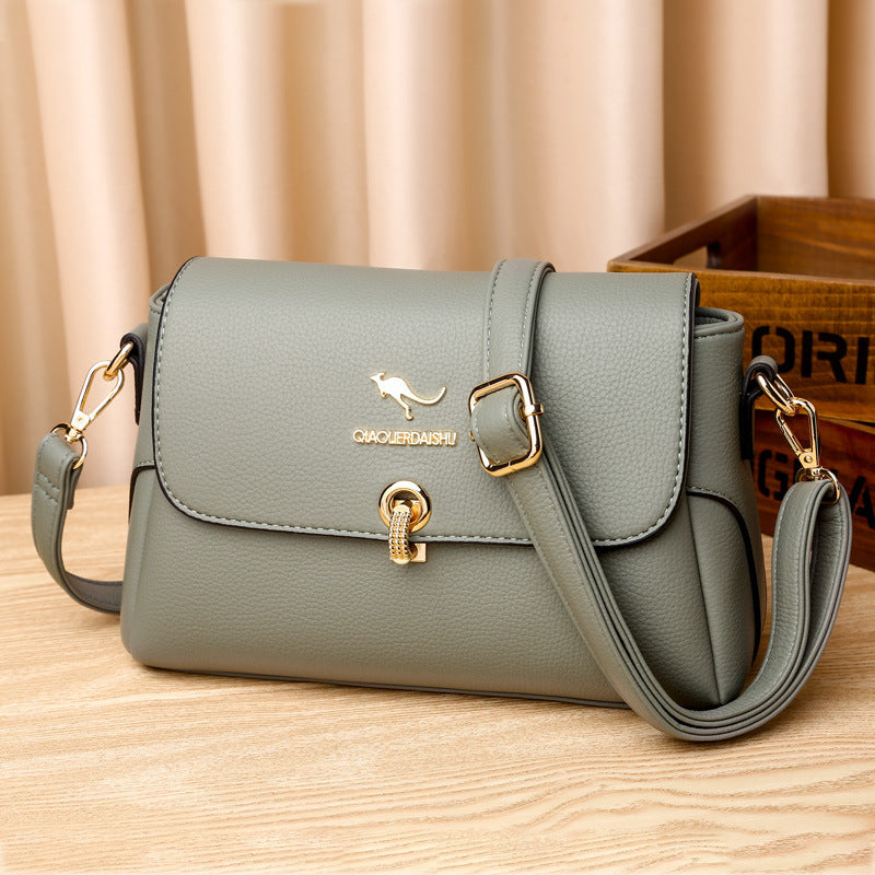 Women's Fashionable Mom Soft Leather Elegant One Crossbody Bags
