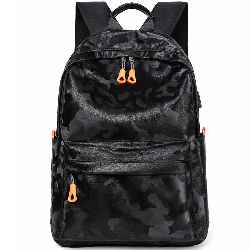 Men's Slouchy Autumn Camouflage Inch Material Backpacks