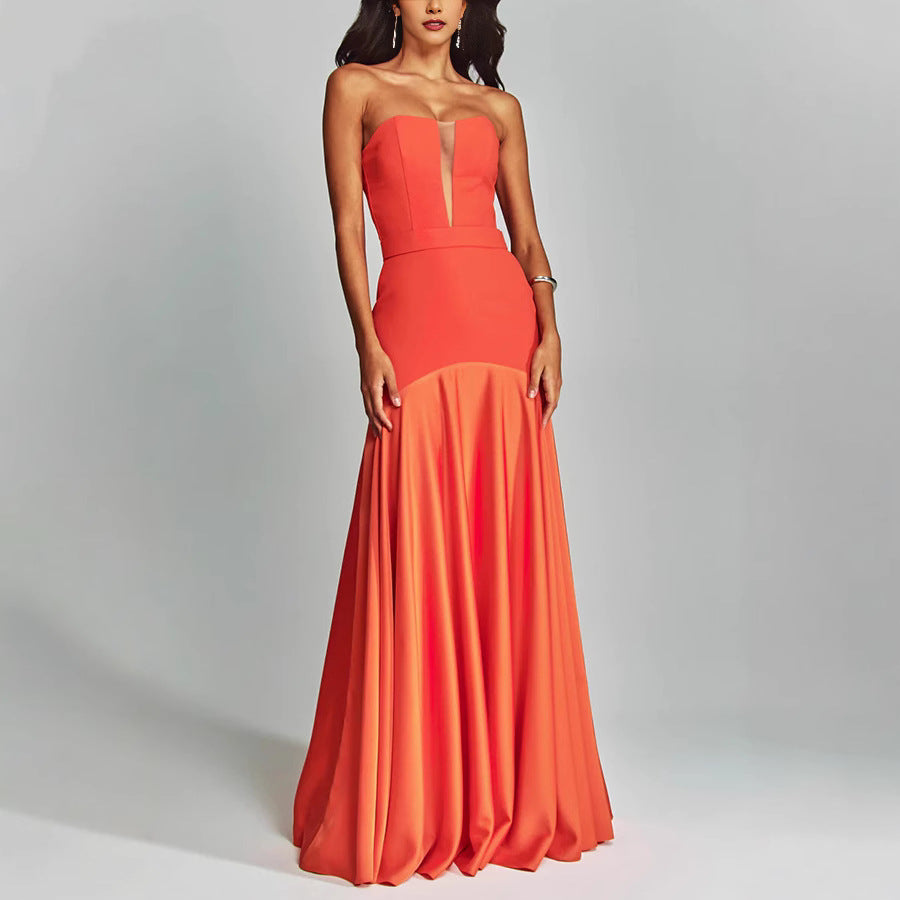 Women's Stitching Dress Casual Party Sleeveless For Dresses