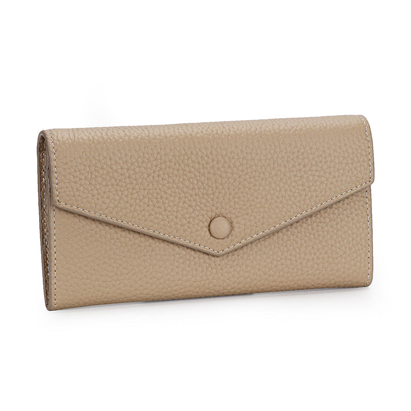 Women's Pure Leather Long Genuine Large Capacity Ladies Wallets