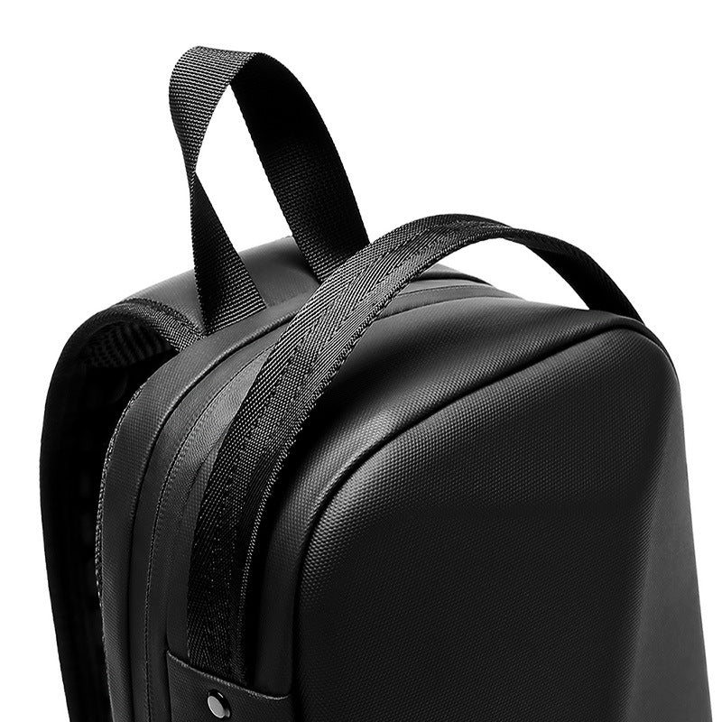 Men's Lightweight Trendy Street Polyhedron Rechargeable Fitness Men's Chest Bags