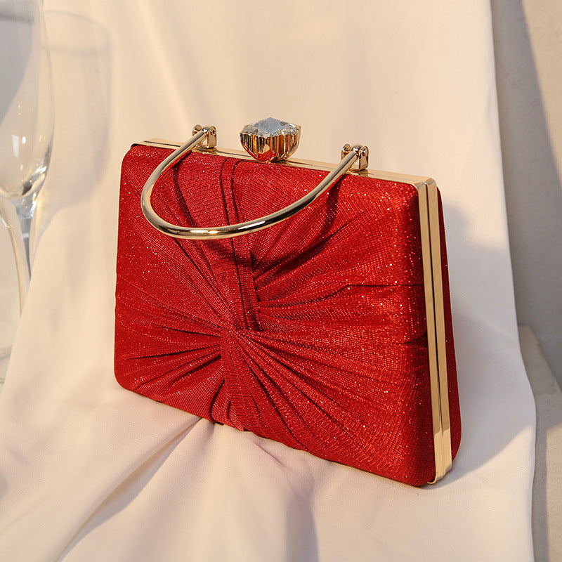 Women's Retro Dinner Hand-woven Banquet Metal Evening Bags