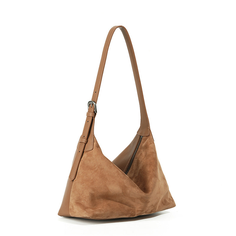 Women's First Layer Vegetable Tanning Leather Underarm Armpit Bags