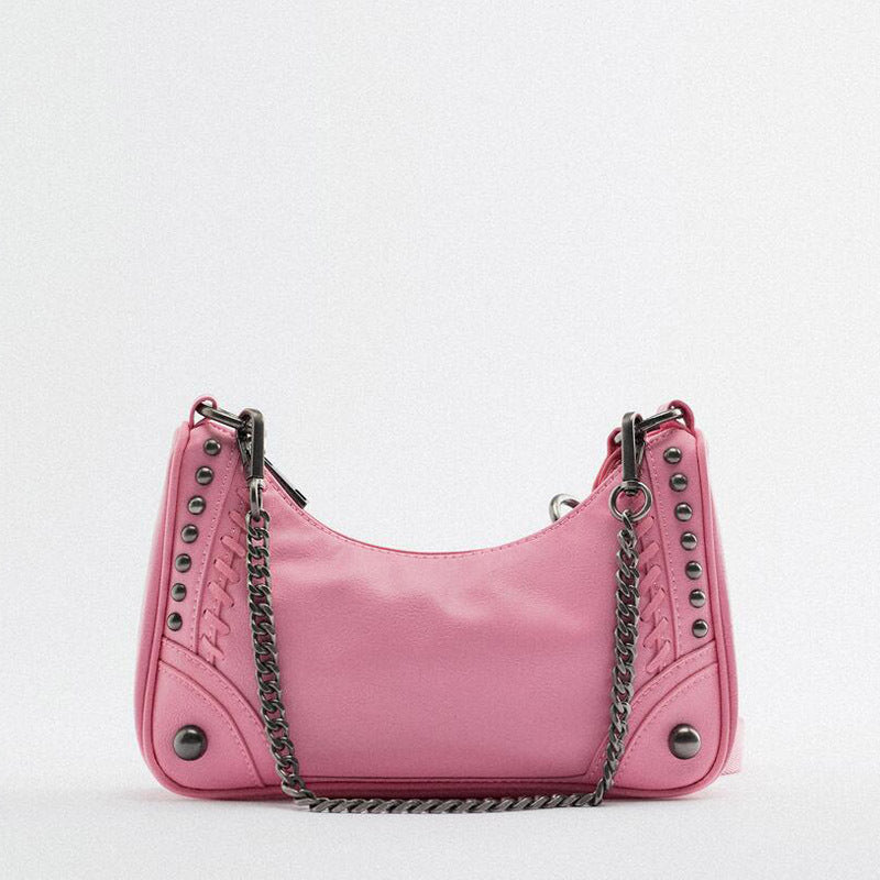 Women's Rock Underarm Large Capacity Chain Fashion Crossbody Bags