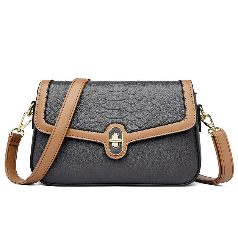 Women's Pretty High-grade Underarm Crocodile Pattern Shoulder Bags