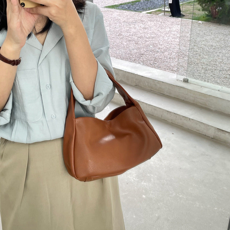 Women's Style Lychee Pattern Fashion Soft Leather Bags