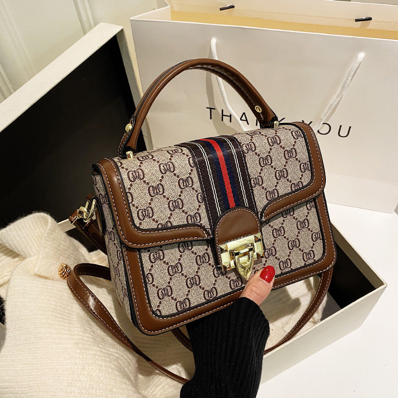 Women's Fashion Retro Printed Western Style Broadband Small Square Bags