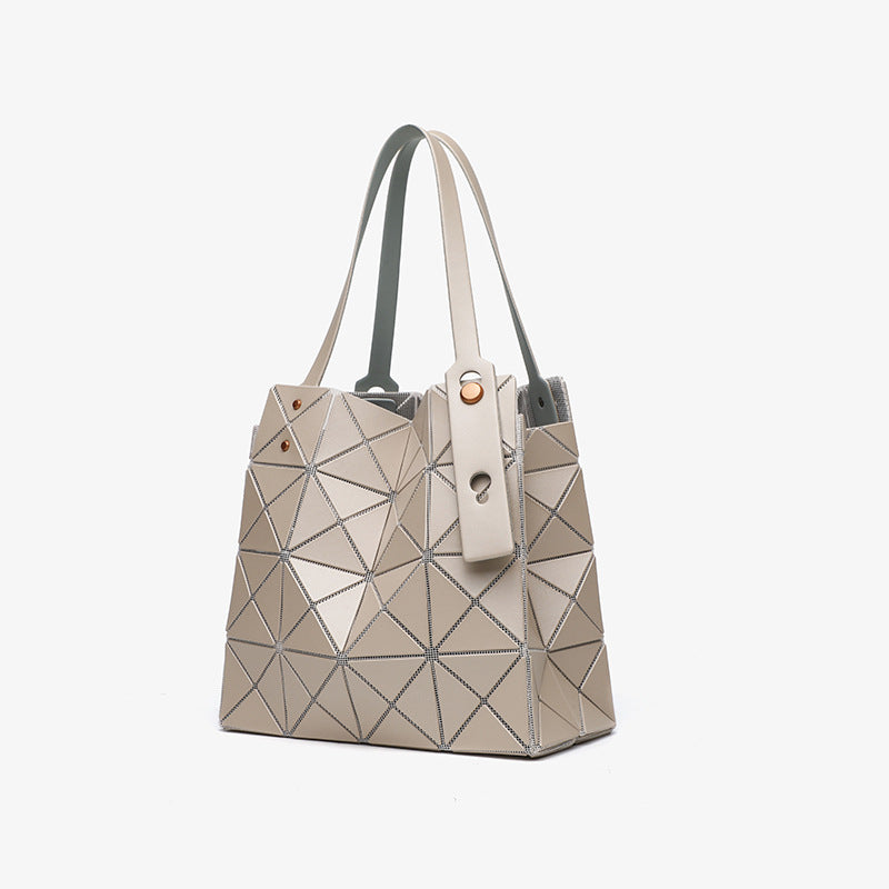 Women's Niche Geometric Diamond Pattern Box Crystal Handbags