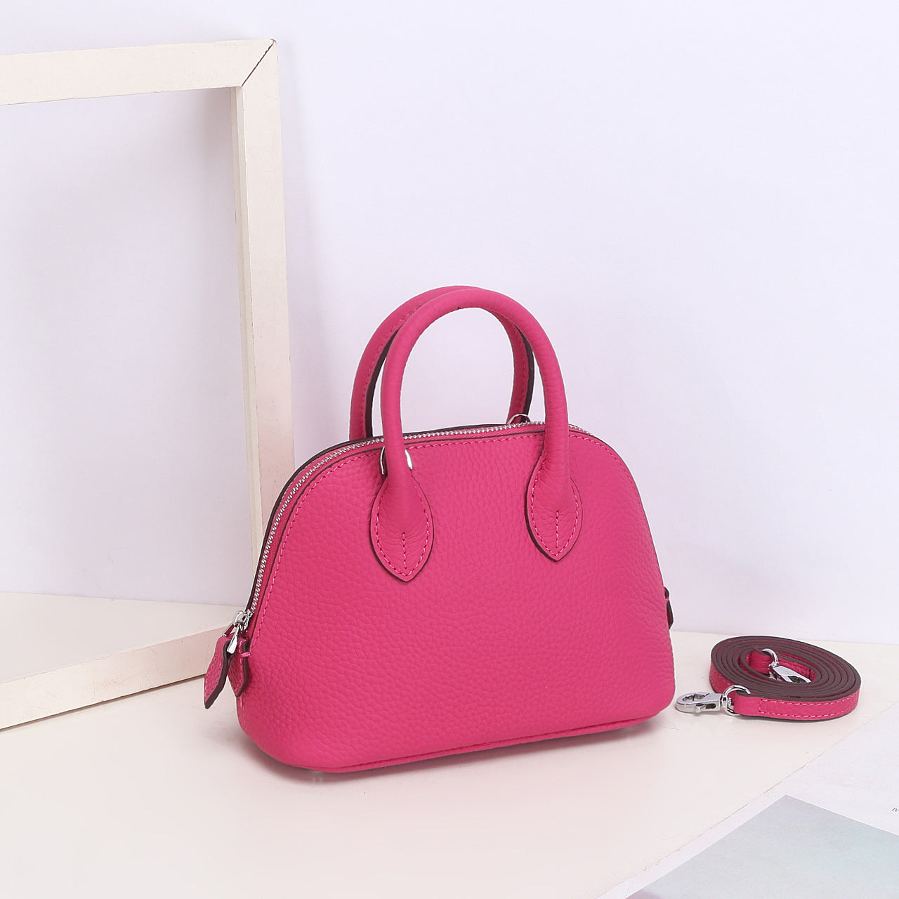 Women's Shell Genuine Leather Simple Fashionable Stylish Shoulder Bags