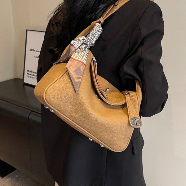 Women's Large Capacity Lindy High-grade Versatile Silk Crossbody Bags