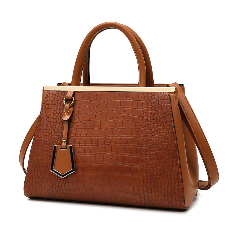 Women's Stone Pattern Patchwork Three-piece Set Mother Shoulder Bags
