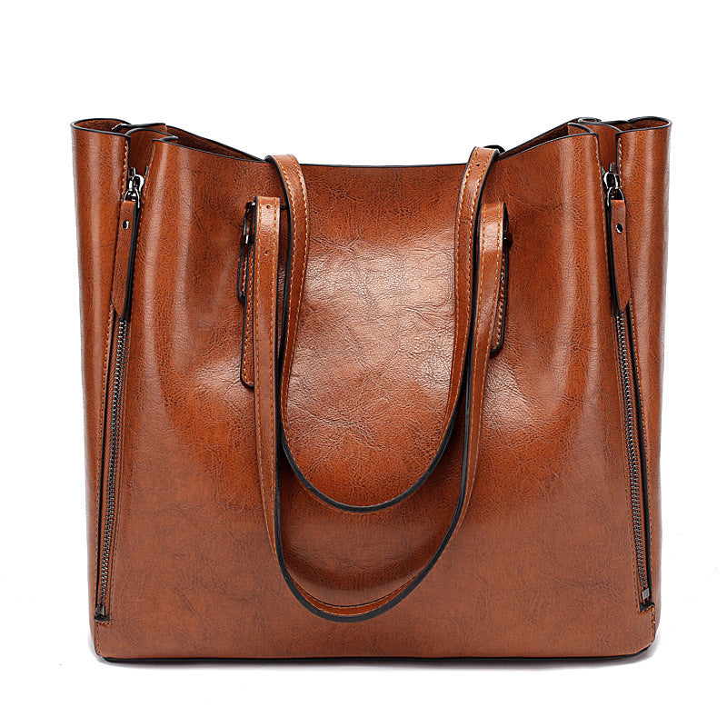 Women's Slouchy Fashion Simple Large Capacity Handbags