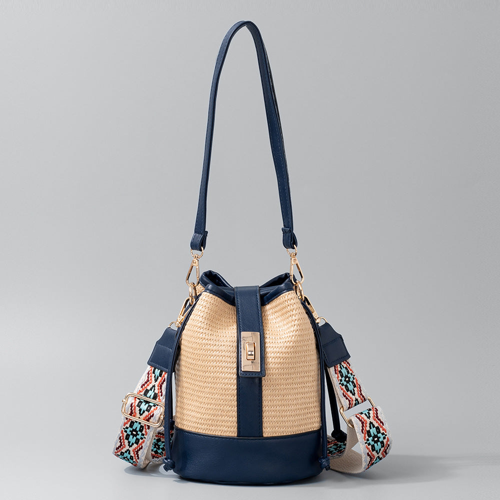 Women's Straw Woven High Sense Niche Shoulder Bags