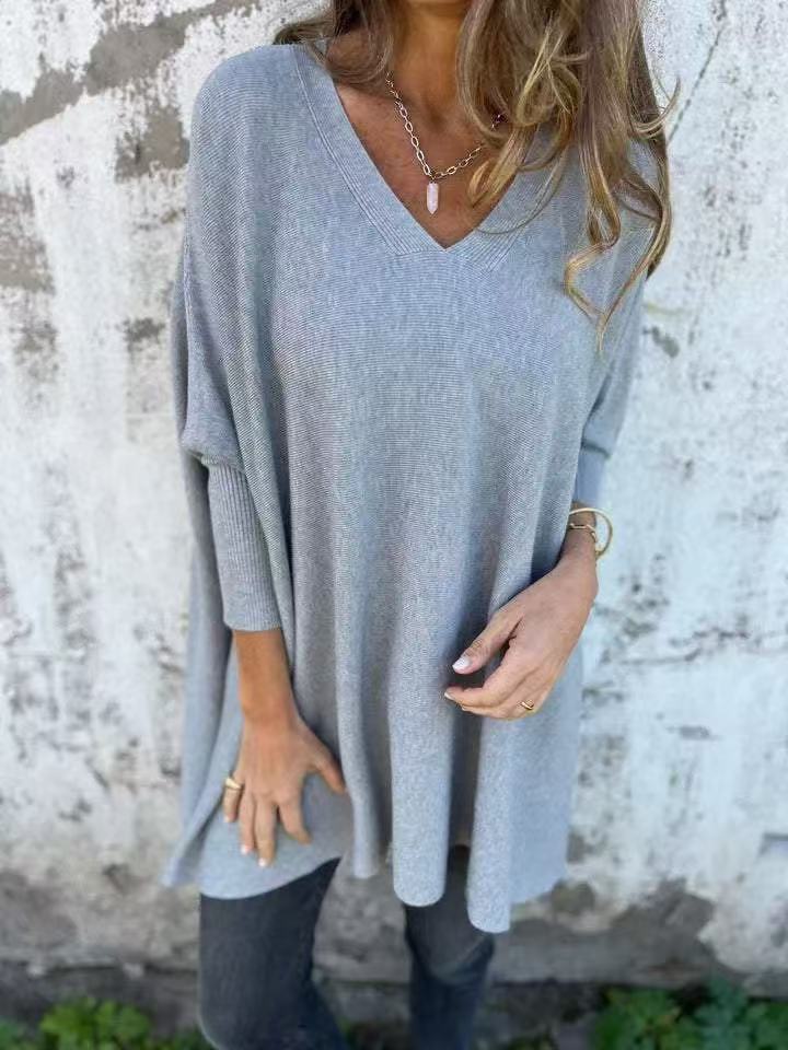 Women's Long Sleeve Knitted Loose Shirt Knitwear