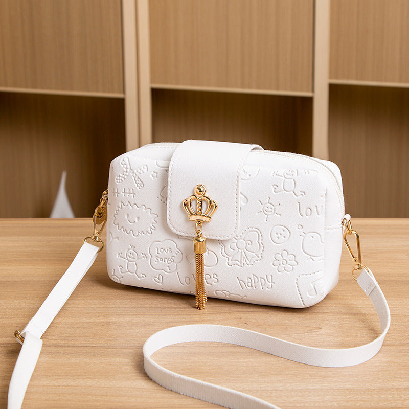 Women's Printed Fresh Sweet Korean Style Fashion Women's Messenger Bag