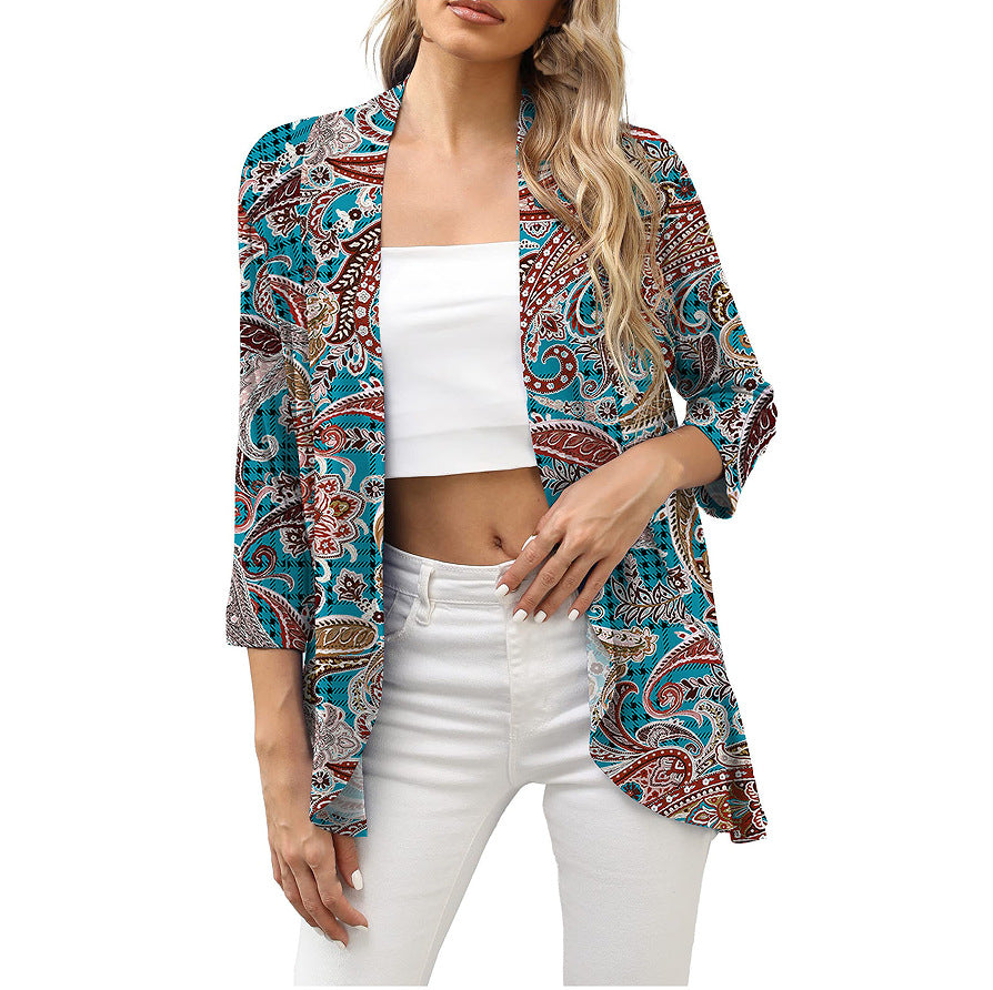 Women's Durable Fashion Casual Printing Knitted Tops