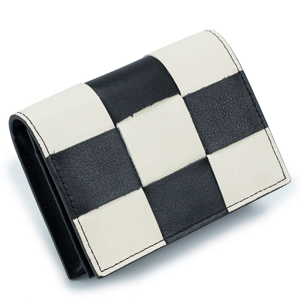 Women's Style High-grade Woven Exquisite Genuine Leather Card Holder