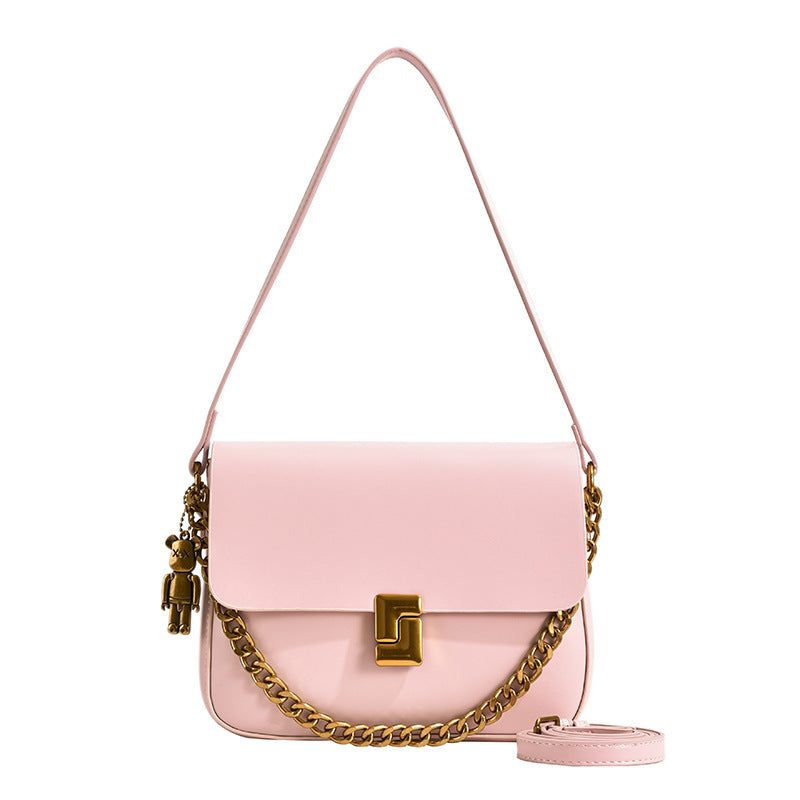 Women's Summer Solid Color Niche High Sense Shoulder Bags