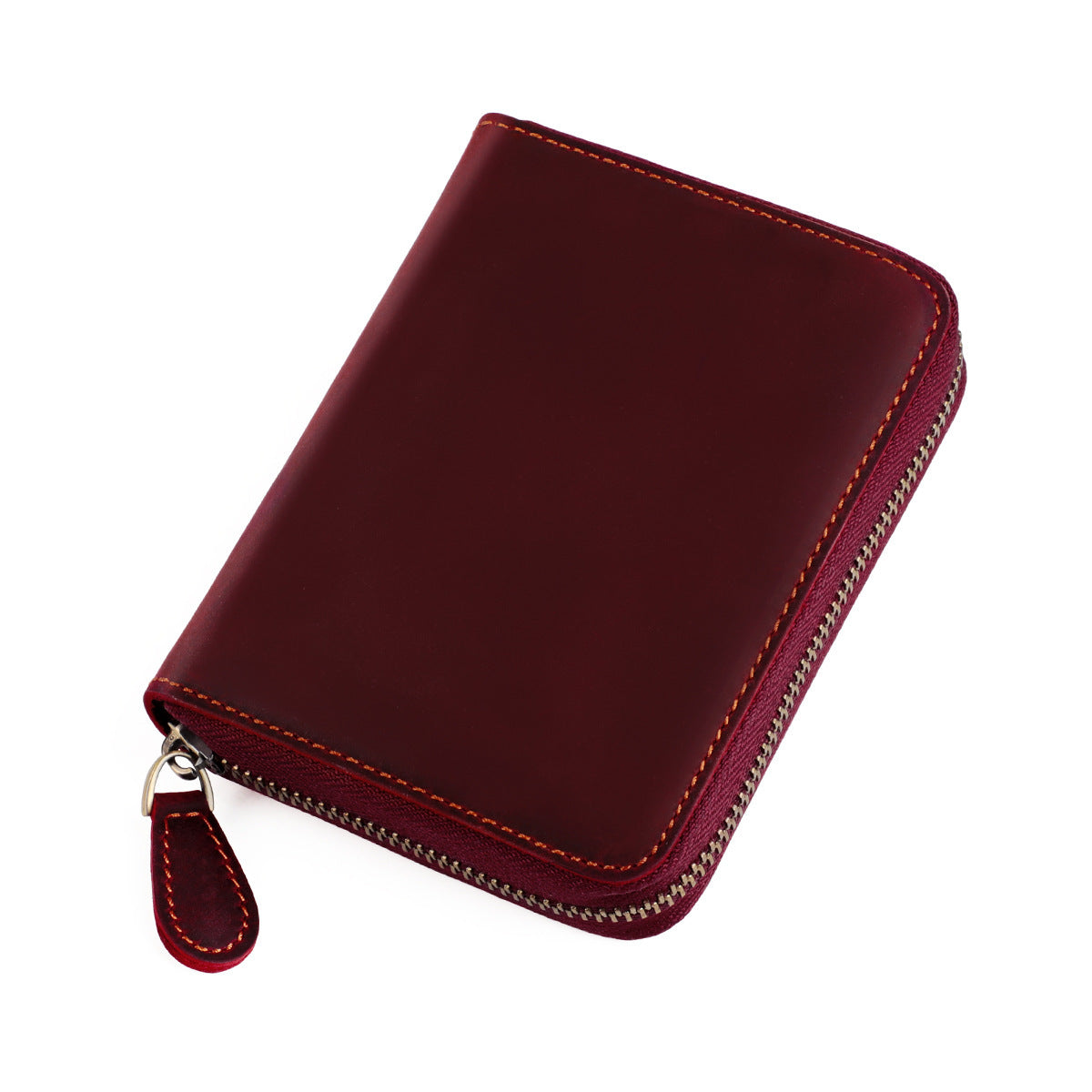 Swiping Organ Vintage Style Genuine Leather Passport Card Holder