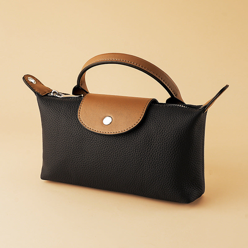 Women's Light Luxury Minority First Layer Leather Purses