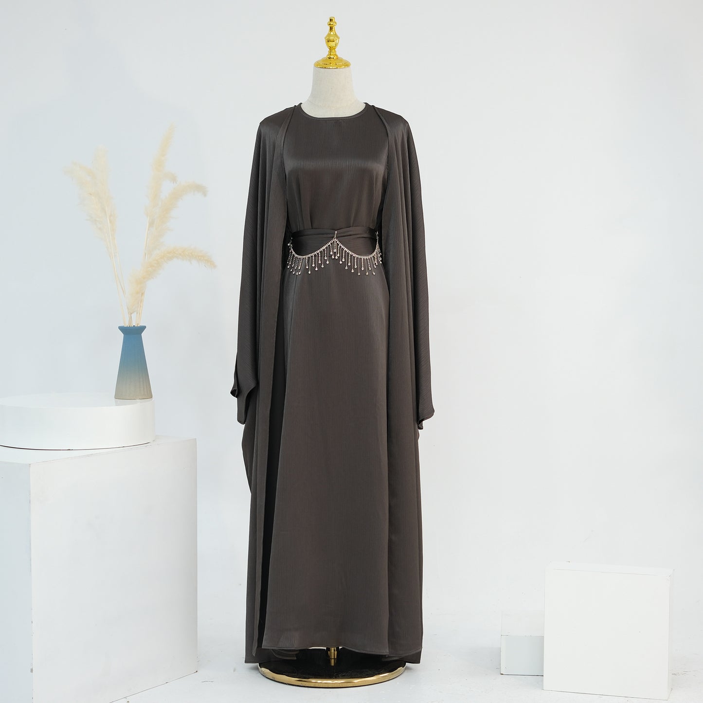 Turkish Elegant Two-piece Set Crystal Chain Suits