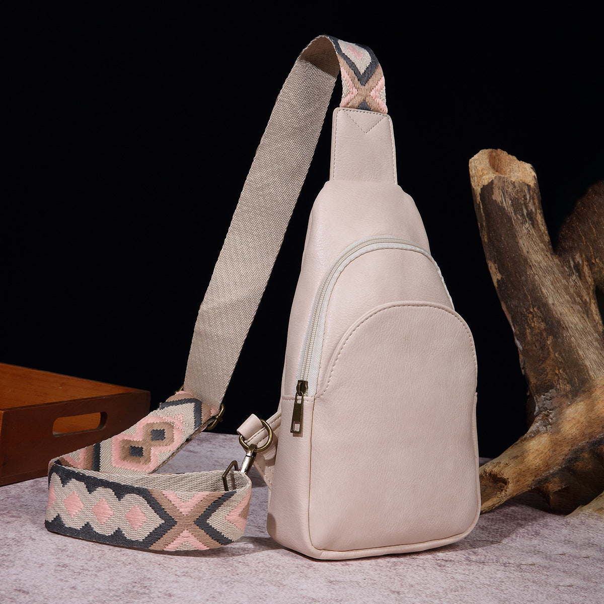 Women's Retro Fashion Solid Color Bohemian Waist Packs