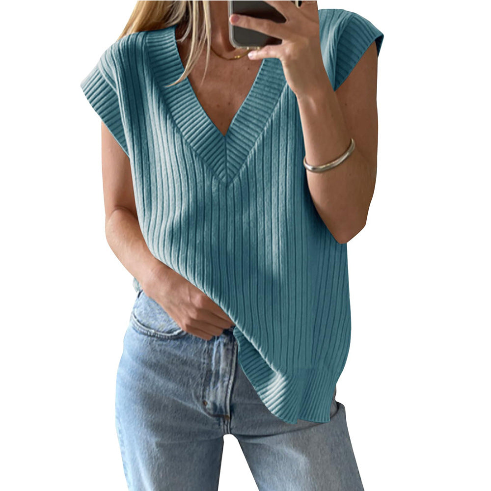 Women's Summer Sleeveless Casual Loose Pullover Vests