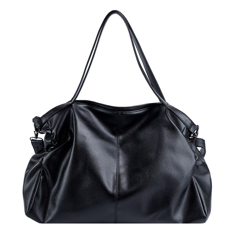 Women's Korean Style Commuting From Solid Color Shoulder Bags