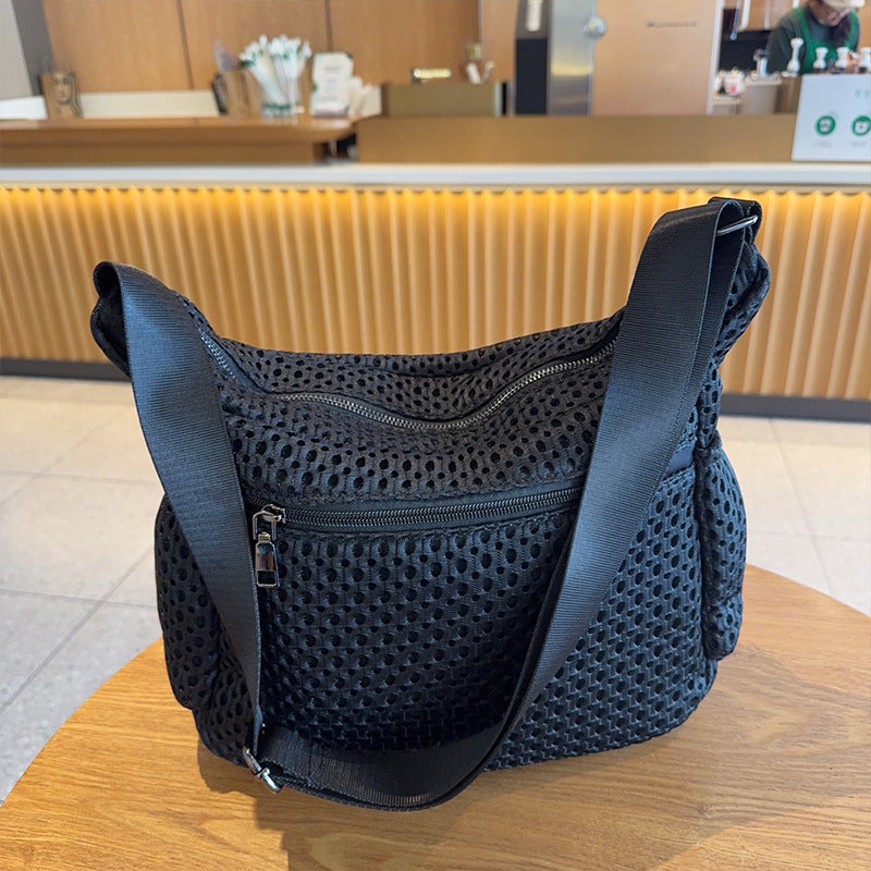 Women's Mesh Stylish Mummy Versatile Practical Commuter Crossbody Bags