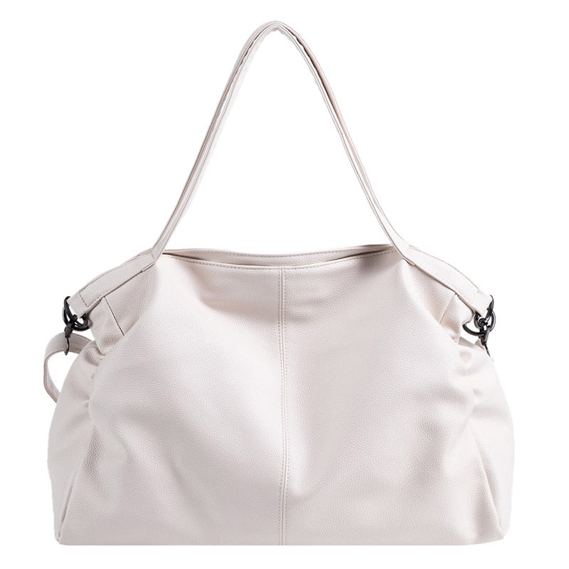Women's Korean Style Commuting From Solid Color Shoulder Bags