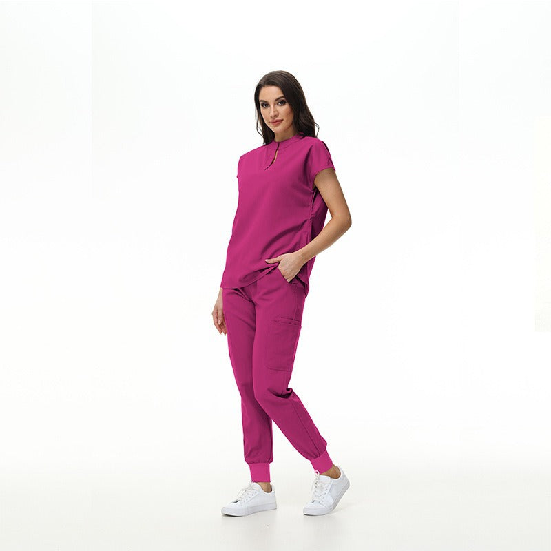 Women's Collar Slim Fit Slimming Stomatological Hospital Pet Shop Uniform