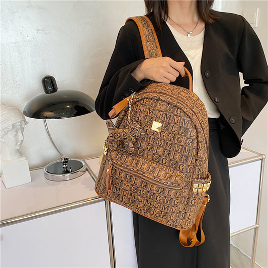 Women's Large Capacity Fashion Versatile Printing Backpacks