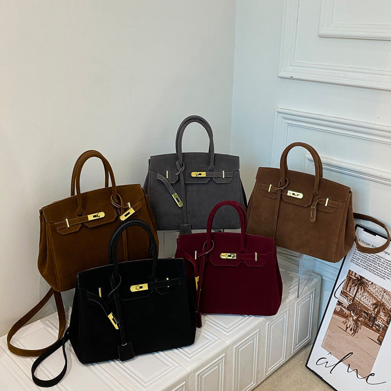 Women's Mild Luxury Retro Portable Platinum Large Tote Bags