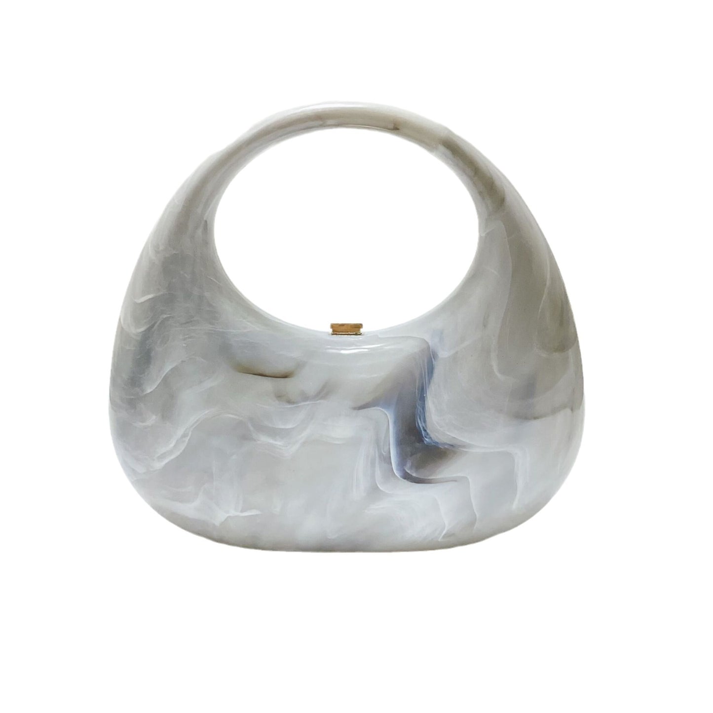 Women's Retro Marble Ice Crack Acrylic Box Handbags