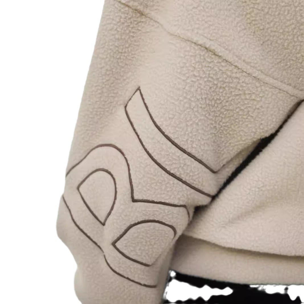 Unique Fleece Embroidery Clothes Trendy Thickened Sweaters