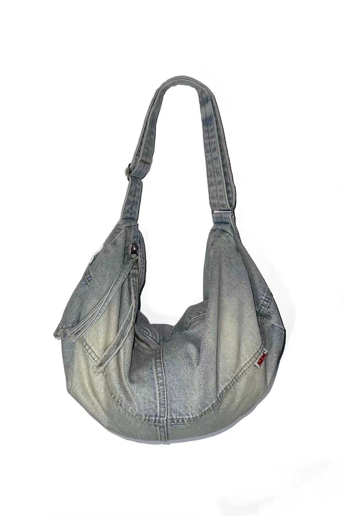 Women's Nier Distressed Jean Washed Cloth Sweet Cool Crossbody Bags