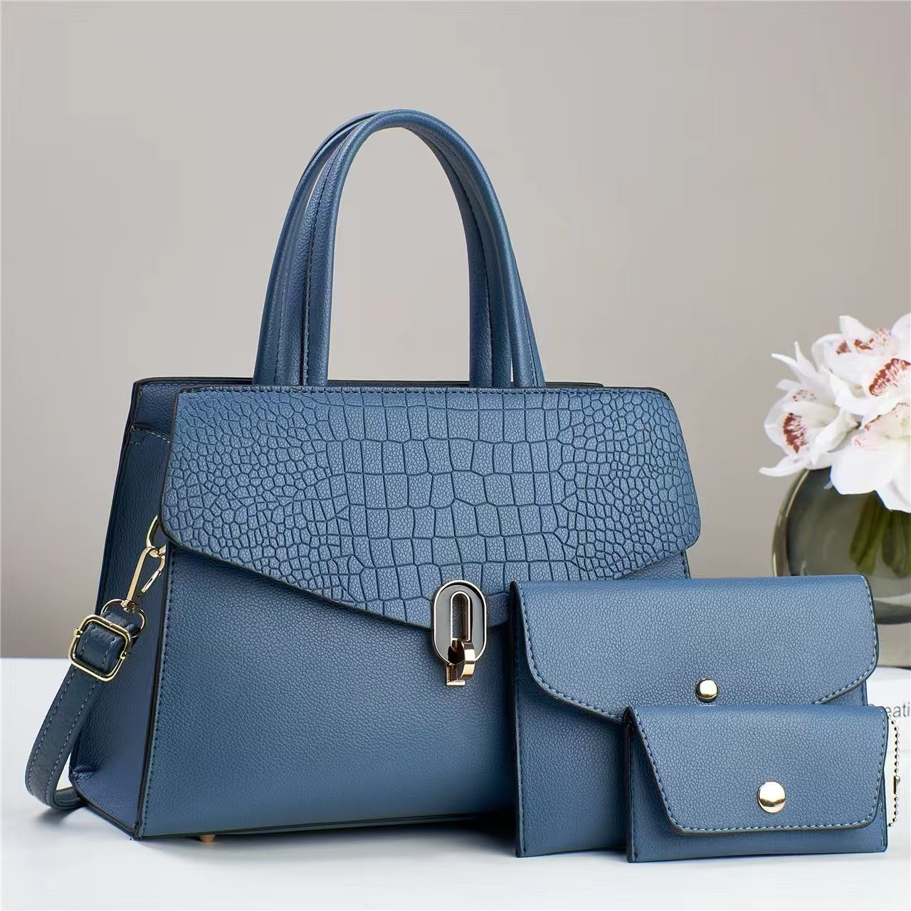 Women's Pretty Durable Elegant Texture Three-piece Handbags