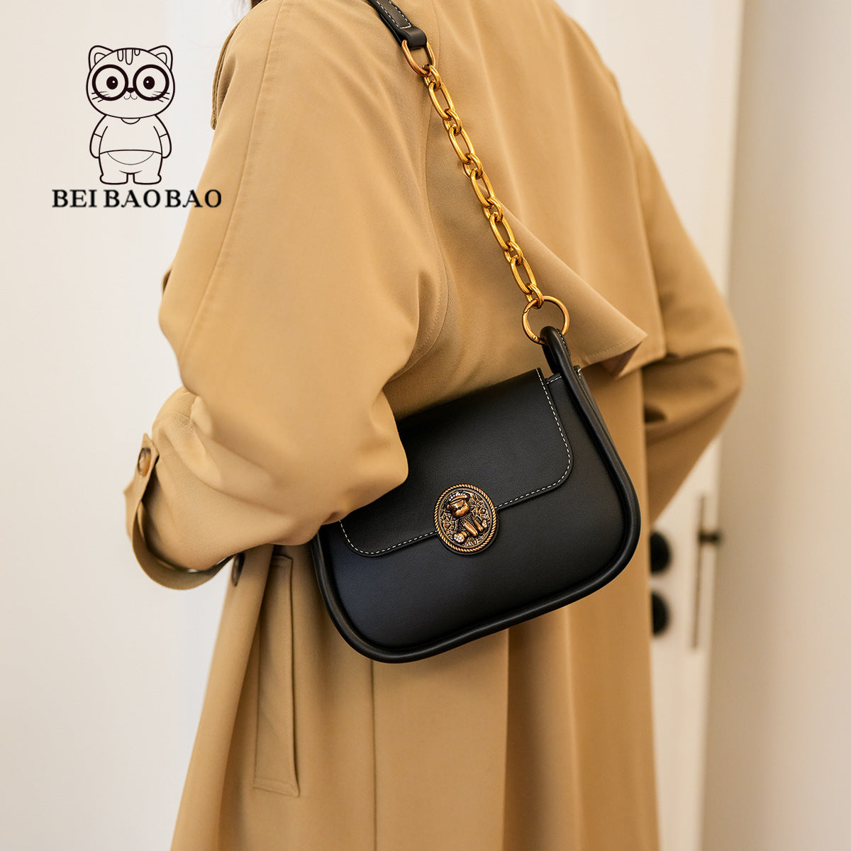 Women's Stylish Source Retro Saddle Simple Crossbody Bags