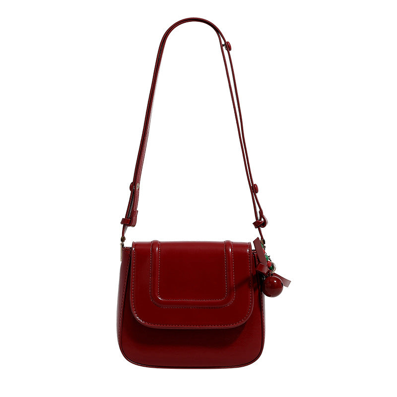 Women's Red Wedding Super Hot Saddle High-grade Small Square Bags