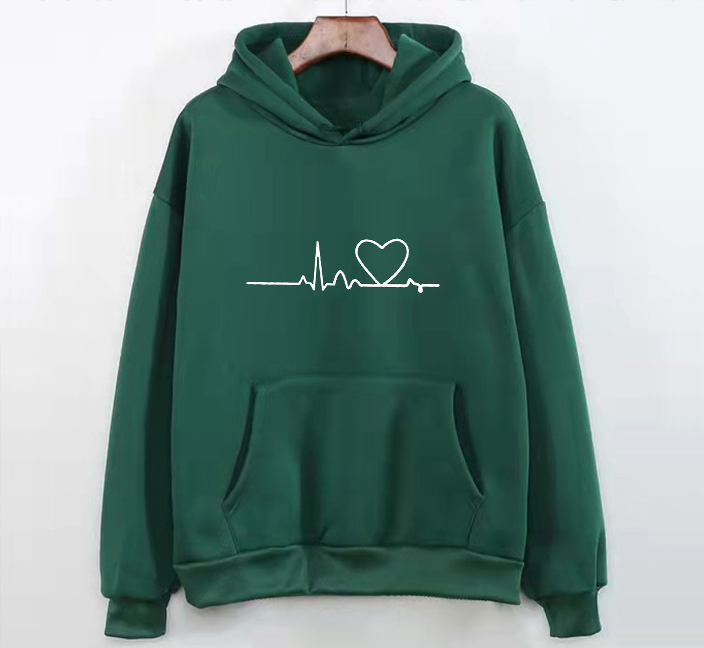 Glamorous Fleece-lined Hoodie Unisex Wear Loose Sweaters