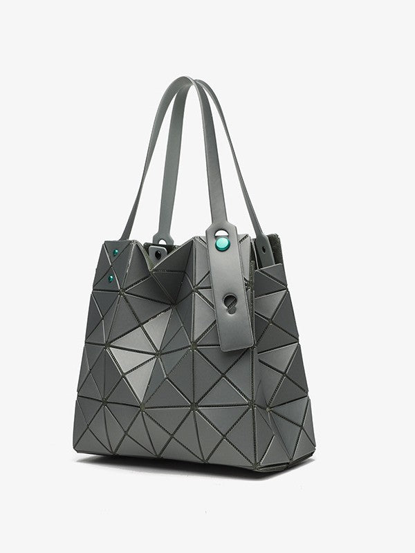 Women's Niche Geometric Diamond Pattern Box Crystal Handbags