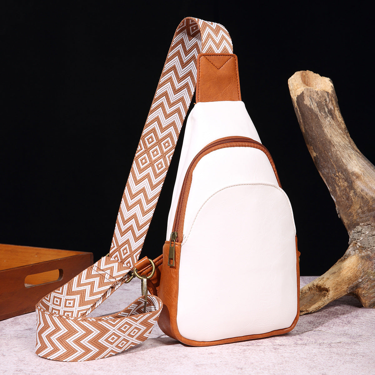 Women's Retro Fashion Solid Color Bohemian Waist Packs